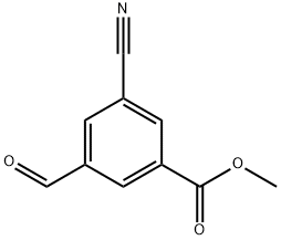 Benzoic acid, 3-cyano-5-formyl-, methyl ester 구조식 이미지