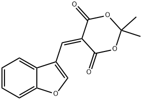 5-[(1-benzofuran-3-yl)methylidene]-2,2-dimethyl-1, 3-dioxane-4,6-dione Structure