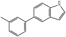 1H-Indole, 5-(3-methylphenyl)- Structure