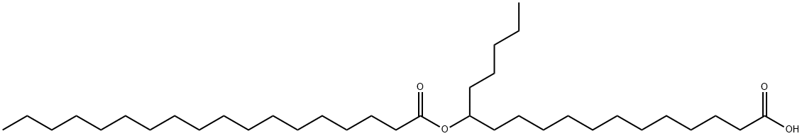 Octadecanoic acid, 13-[(1-oxooctadecyl)oxy]- Structure