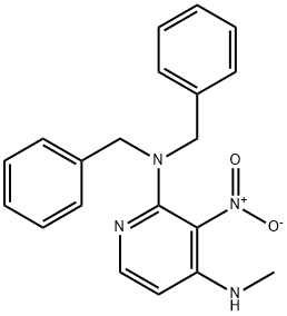 N2,N2-dibenzyl-N4-methyl-3-nitropyridine-2,4-dia mine Structure