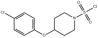 1-Piperidinesulfonyl chloride, 4-(4-chlorophenoxy)- Structure