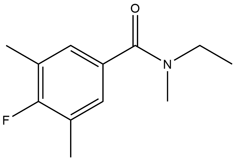 N-Ethyl-4-fluoro-N,3,5-trimethylbenzamide Structure