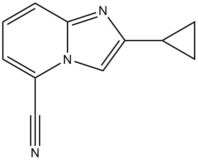 2-cyclopropylimidazo[1,2-a]pyridine-5-carbonitrile Structure