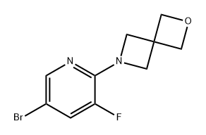 2-Oxa-6-azaspiro[3.3]heptane, 6-(5-bromo-3-fluoro-2-pyridinyl)- Structure