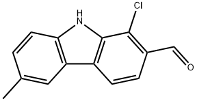 9H-Carbazole-2-carboxaldehyde, 1-chloro-6-methyl- 구조식 이미지