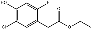 Ethyl 2-(5-chloro-2-fluoro-4-hydroxyphenyl)acetate Structure