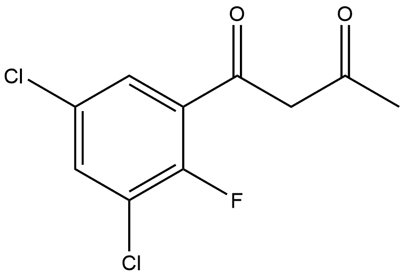 1-(3,5-Dichloro-2-fluorophenyl)-1,3-butanedione Structure