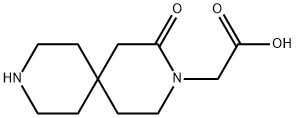 3,9-Diazaspiro[5.5]undecane-3-acetic acid, 2-oxo- Structure