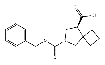 6-Azaspiro[3.4]octane-6,8-dicarboxylic acid, 6-(phenylmethyl) ester, (8S)- Structure