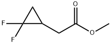 Cyclopropaneacetic acid, 2,2-difluoro-, methyl ester Structure