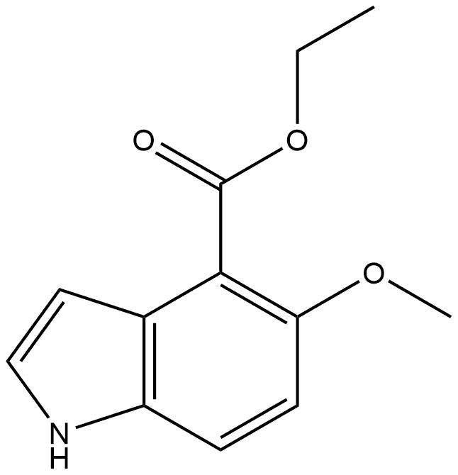 ethyl 5-methoxy-1H-indole-4-carboxylate Structure