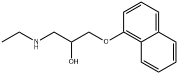 2-Propanol, 1-(ethylamino)-3-(1-naphthalenyloxy)- 구조식 이미지