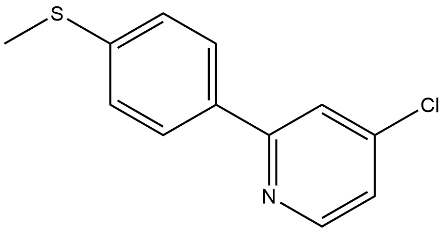 4-Chloro-2-[4-(methylthio)phenyl]pyridine Structure