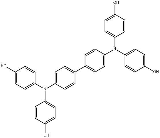 Phenol, 4,4',4'',4'''-([1,1'-biphenyl]-4,4'-diyldinitrilo)tetrakis- (9CI) Structure