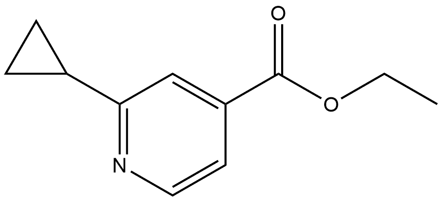 Ethyl 2-cyclopropyl-4-pyridinecarboxylate Structure