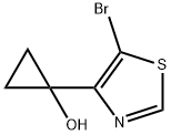 Cyclopropanol, 1-(5-bromo-4-thiazolyl)- Structure