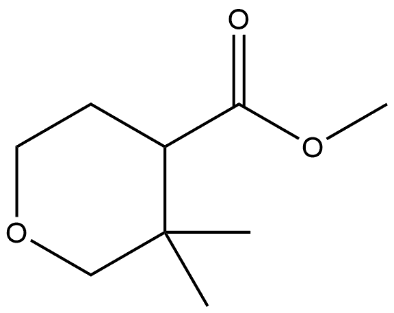 methyl 3,3-dimethyltetrahydro-2H-pyran-4-carboxylate Structure