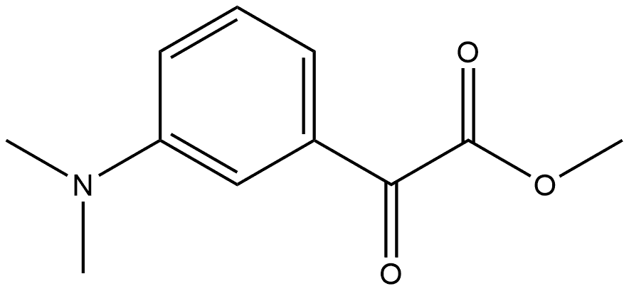 Methyl 3-(dimethylamino)-α-oxobenzeneacetate Structure