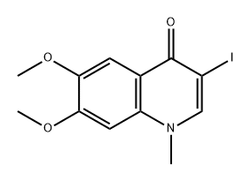 4(1H)-Quinolinone, 3-iodo-6,7-dimethoxy-1-methyl- 구조식 이미지