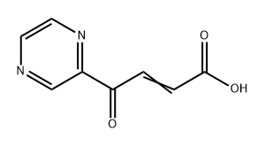 2-Butenoic acid, 4-oxo-4-(2-pyrazinyl)- Structure