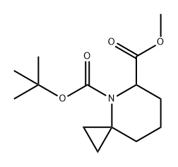 4-Azaspiro[2.5]octane-4,5-dicarboxylic acid, 4-(1,1-dimethylethyl) 5-methyl ester 구조식 이미지