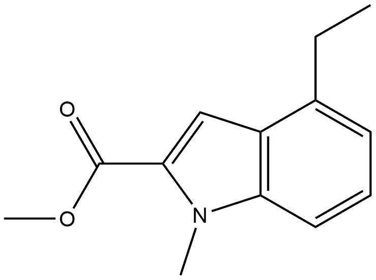 Methyl 4-Ethyl-1-methylindole-2-carboxylate Structure