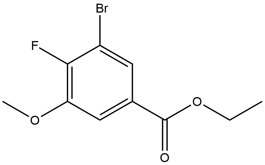 Ethyl 3-bromo-4-fluoro-5-methoxybenzoate Structure