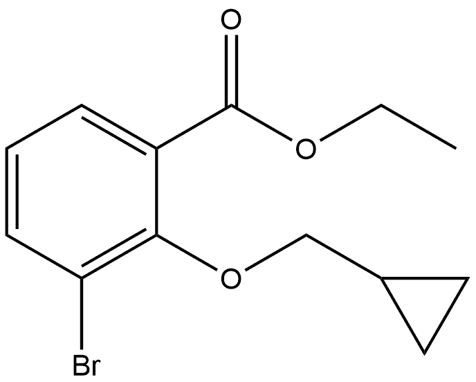 Ethyl 3-bromo-2-(cyclopropylmethoxy)benzoate Structure