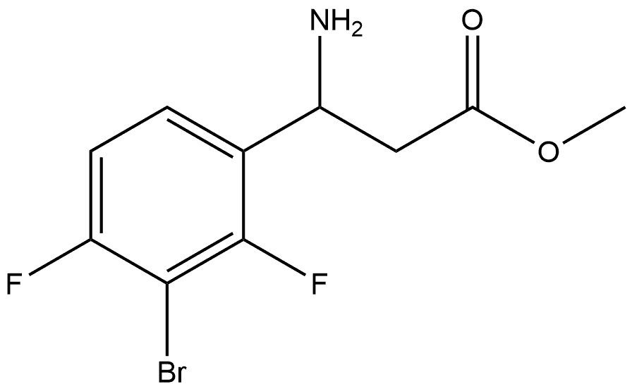 methyl 3-amino-3-(3-bromo-2,4-difluorophenyl)propanoate Structure