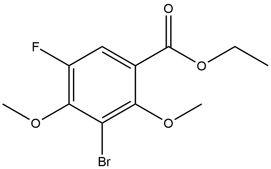 Ethyl 3-bromo-5-fluoro-2,4-dimethoxybenzoate Structure