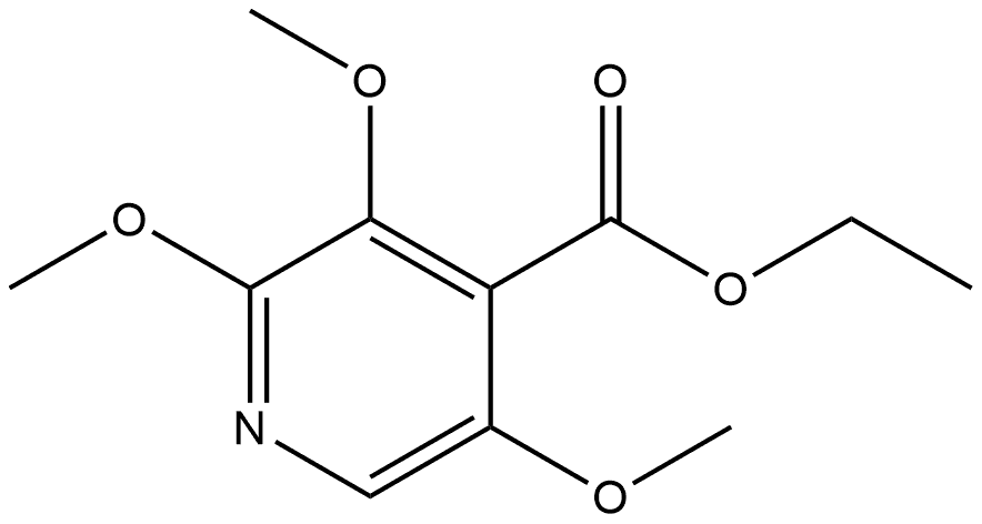 Ethyl 2,3,5-trimethoxy-4-pyridinecarboxylate Structure