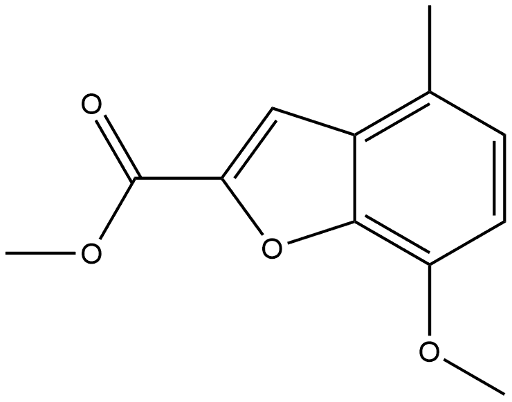 Methyl 7-methoxy-4-methyl-2-benzofurancarboxylate Structure