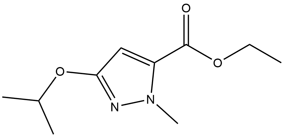 ethyl 1-methyl-3-(propan-2-yloxy)-1H-pyrazole-5-carboxylate Structure