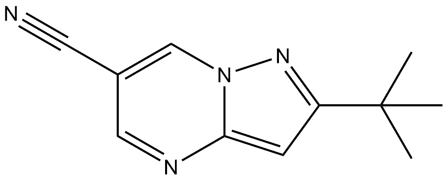 2-(tert-butyl)pyrazolo[1,5-a]pyrimidine-6-carbonitrile Structure