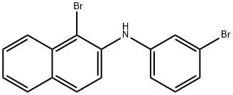 2-Naphthalenamine, 1-bromo-N-(3-bromophenyl)- Structure