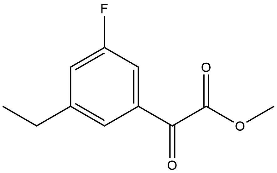 Methyl 3-ethyl-5-fluoro-α-oxobenzeneacetate Structure