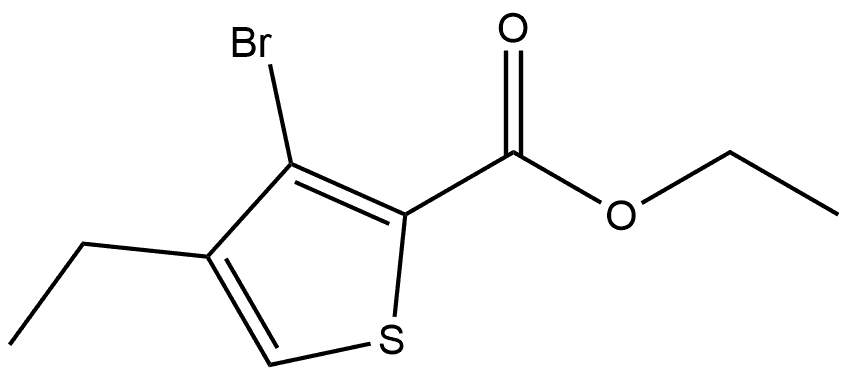 Ethyl 3-bromo-4-ethyl-2-thiophenecarboxylate Structure