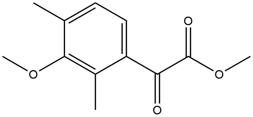 Methyl 3-methoxy-2,4-dimethyl-α-oxobenzeneacetate Structure