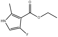 1H-Pyrrole-3-carboxylic acid, 4-fluoro-2-methyl-, ethyl ester 구조식 이미지