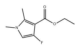 1H-Pyrrole-3-carboxylic acid, 4-fluoro-1,2-dimethyl-, ethyl ester Structure