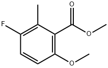 Mthyl 3-fluoro-6-mthoxy-2-mthylbnzoat Structure