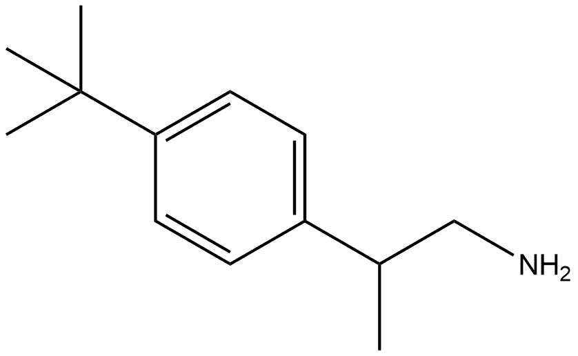 Benzeneethanamine, 4-(1,1-dimethylethyl)-β-methyl- Structure