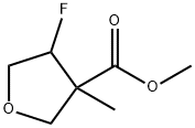 3-Furancarboxylic acid, 4-fluorotetrahydro-3-methyl-, methyl ester Structure