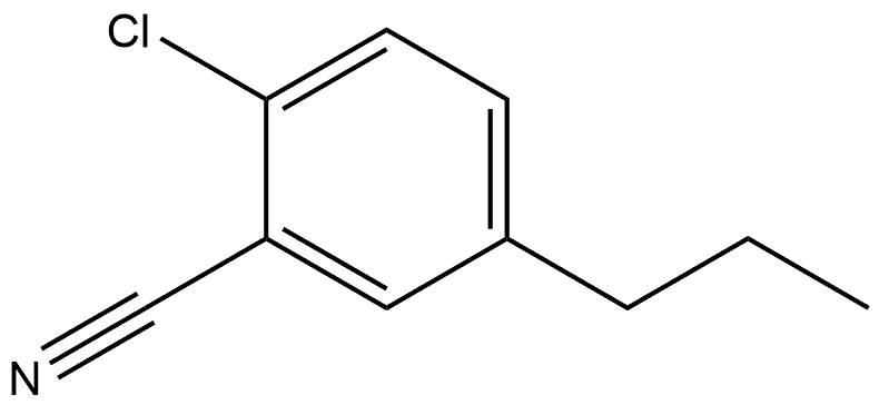 2-Chloro-5-propylbenzonitrile Structure