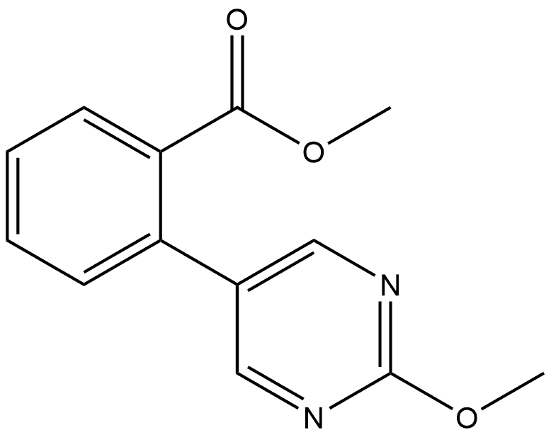 Methyl 2-(2-methoxy-5-pyrimidinyl)benzoate Structure