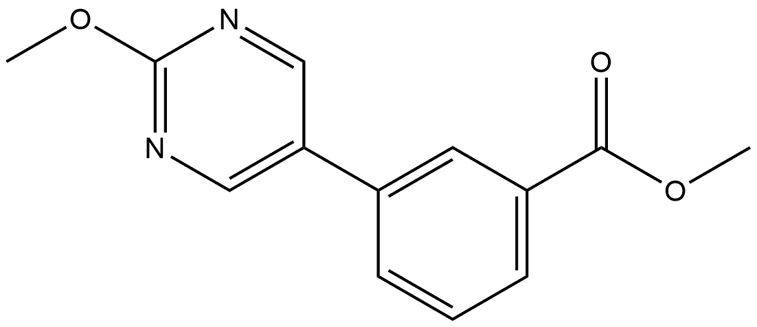 Methyl 3-(2-methoxy-5-pyrimidinyl)benzoate Structure