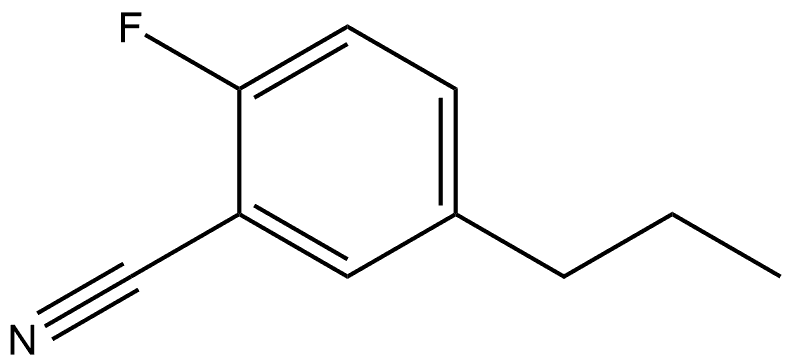 2-Fluoro-5-propylbenzonitrile Structure