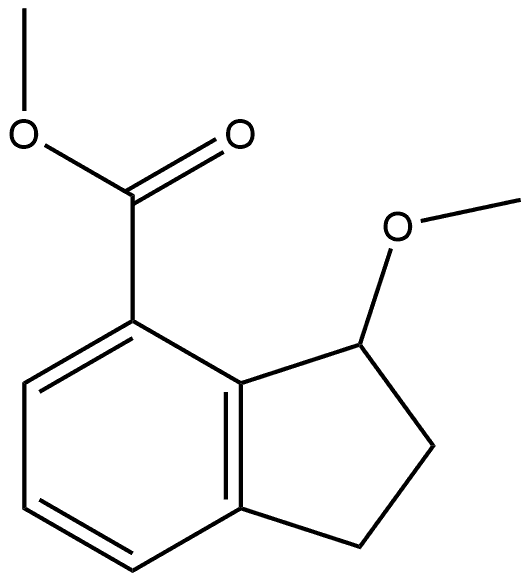 Methyl 3-methoxy-2,3-dihydro-1H-indene-4-carboxylate Structure