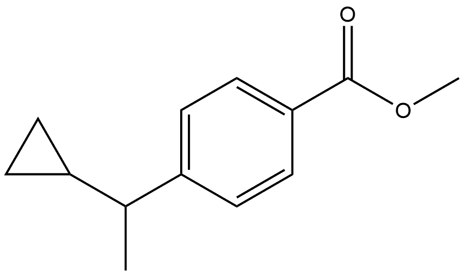 Methyl 4-(1-cyclopropylethyl)benzoate Structure